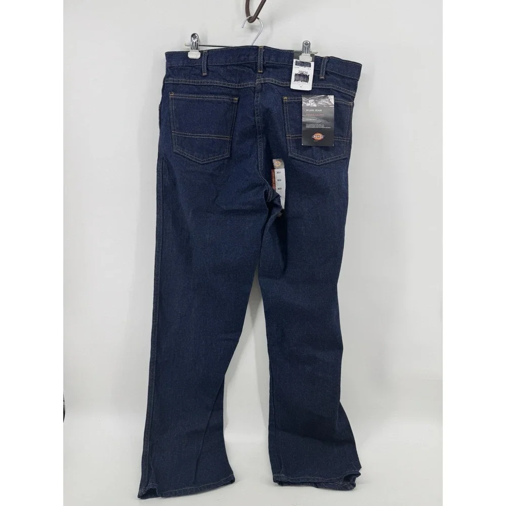 Dickies Mens 5-Pocket Work Jeans Regular Fit 38x34 New With Tags